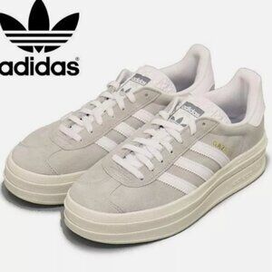 adidas Originals Gazelle Bold Grey White Women's Multiple Size